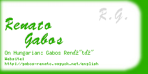 renato gabos business card